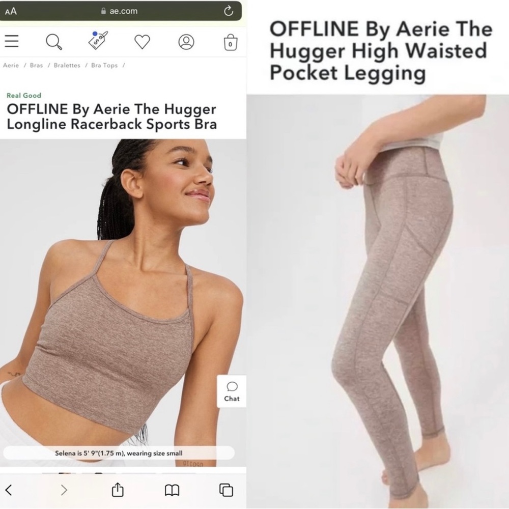 Aerie OFFLINE workout SET Size L